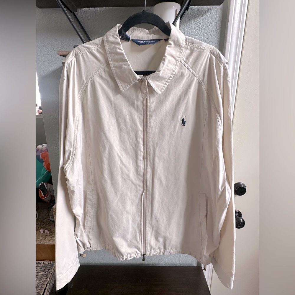 Polo Ralph Lauren Golf Jacket for Men Size XXL BEIGE/CREAM Color